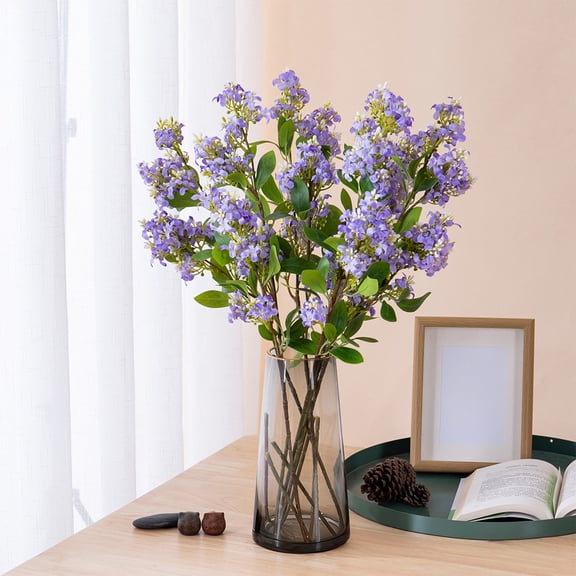 RYDCOT Artificial Lilac Flowers, Long Stem DIY Bouquets for Wedding Bridal Shower Centerpieces Floral Arrangements Party Table Decoration