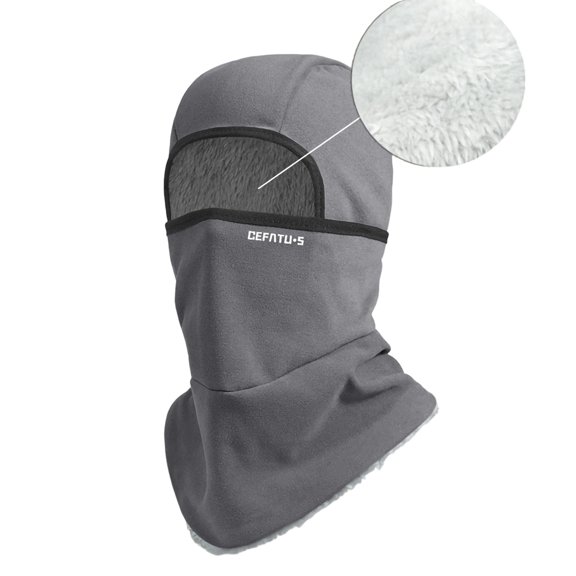 RYDCOT Balaclava Face Ski Mask, New Fleece Lined thermal Face Mask,Neck Warmer Hood Winter Gear for Men Women