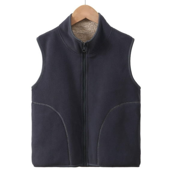 RYDCOT Boys Girls Polar Fleece Vest Jacket Zipper Cozy Fleece Vest Sleeveless Boys Girls Outerwear Vests Warm Winter Waistcoat Outwear Sale