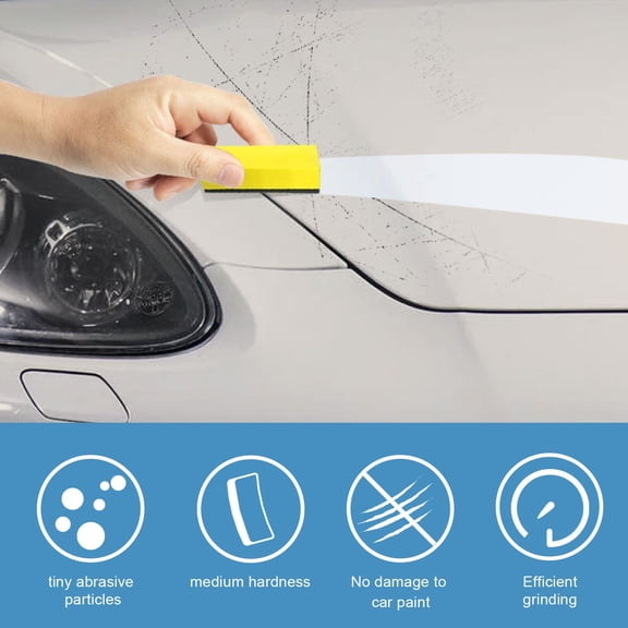 RYDCOT Bug Sponge for Car Washing, Bug and Tar Remover for Cars, Ultra Soft Mesh Non-Scratch Car Wash Sponge (1 Pcs)
