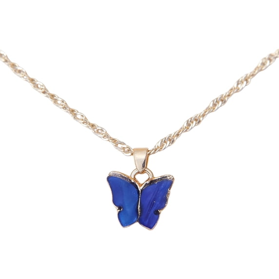 RYDCOT Butterfly Necklace Bohemian Retro Chain Friendship Necklace for Women Good Luck Pendant Chain Necklace with Valentine's Day, Birthday Gift