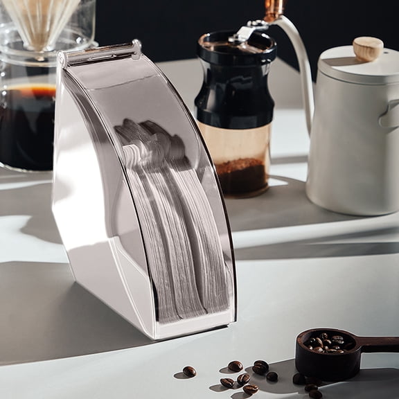 RYDCOT Coffee Filter Holder for Organizer and Coffee Station Accessories, for Square Cone-shaped and Flat-bottomed Pour Over Paper Filters