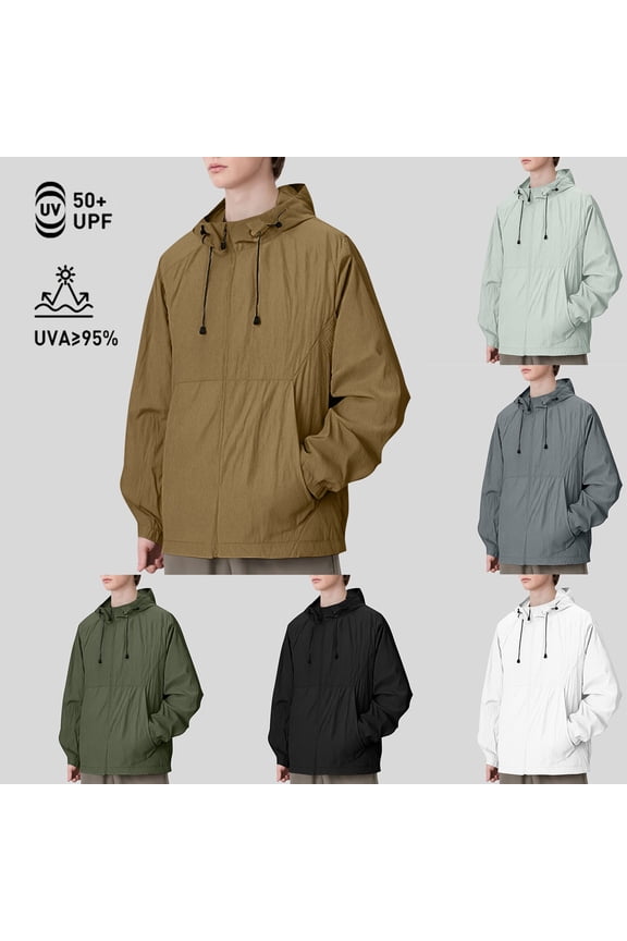 Cooling Mosquito Jacket with Hood for Men & Women - UPF 50+ Sun Protection Fishing Shirts White