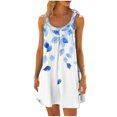 thumbnail image 1 of RYDCOT Dresses for Women 2025 Summer Beach Dress Printed Flowy Casual Midi Dresses Sleeveless Vacation Sundresses Tank Dress Clearance, 1 of 5