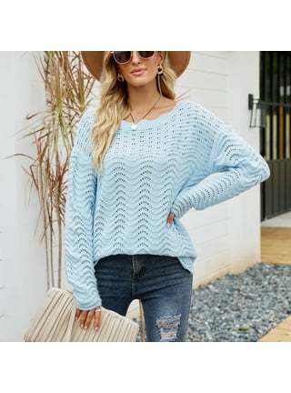 Light blue hotsell ladies sweater