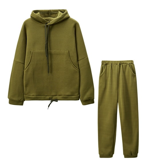 RYDCOT Fall Winter Outfits for Women 2023 Trendy Hoodies Sweatsuit Set 2 Piece Sweatshirts and Sweatpants Set Lounge Sets for Women 2023 Clearance