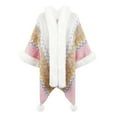 thumbnail image 1 of RYDCOT Faux Fur Shawl Wrap Women Cardigan Poncho Cape Sweater Winter Long Party Coat Shawls and Wraps Warm Poncho Scarf Cardigan Gift 2023 Sale or Clearance, 1 of 4