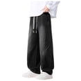 thumbnail image 1 of RYDCOT Fleece Lined Jeans Men - Regular Fit | Soft & Warm, Cold Weather Insulated Fleece Winter Warm Vintage Deinm Pants for Men Black, 1 of 9