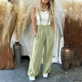 thumbnail image 1 of RYDCOT Jumpsuits for Women Casual Summer Rompers 2024 Sleeveless Loose Baggy Overalls Jumpers with Pocket Wide Leg Long Pant Overalls, 1 of 7