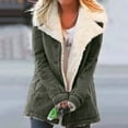thumbnail image 1 of RYDCOT Lightweight Coats for Women Casual Long Black Winter Coats for Women Quilted Jackets for Women Floral Women Trench Coats Mid Length Petite Army Green, 1 of 6