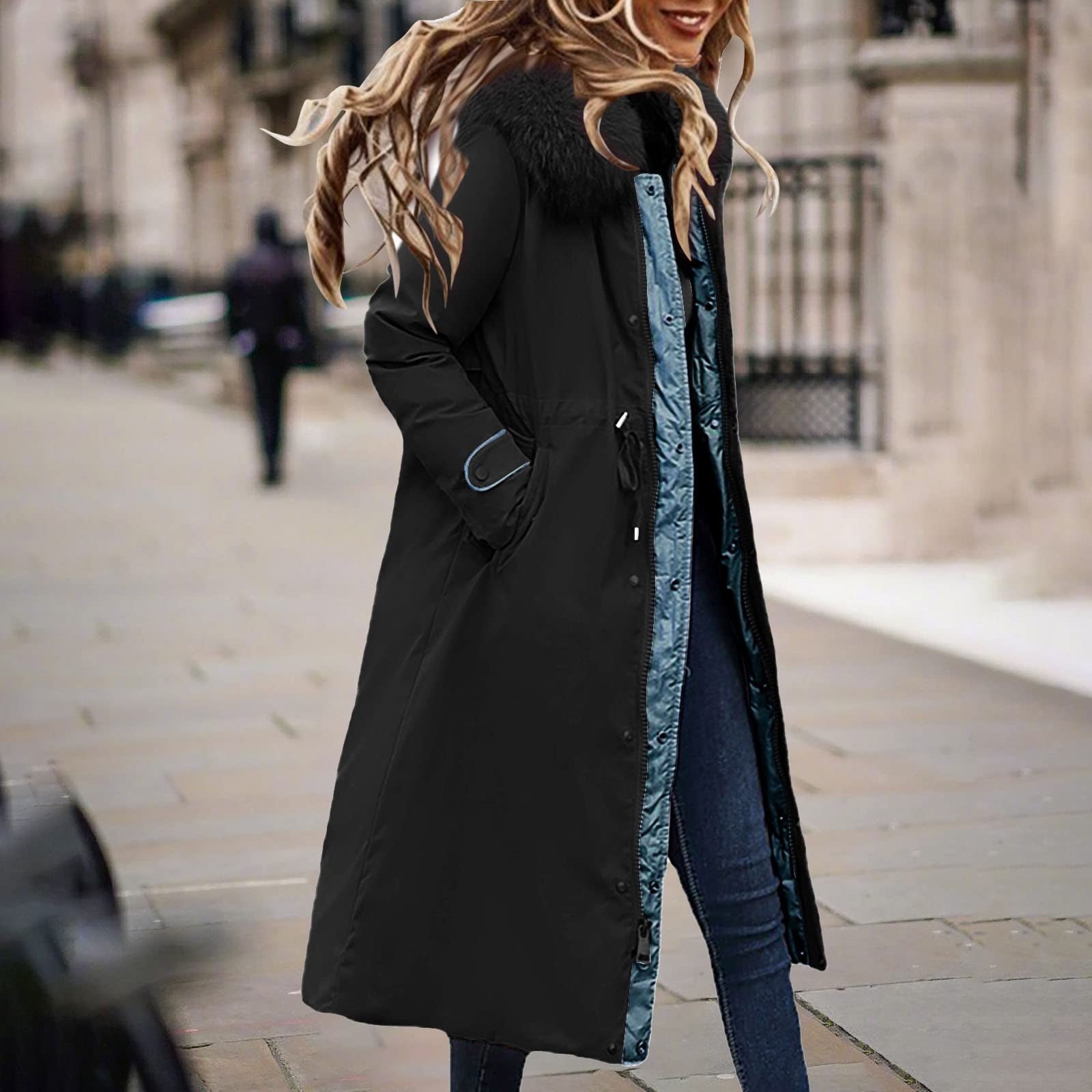 RYDCOT Long Winter Coats for Women Knee Length Down Jacket