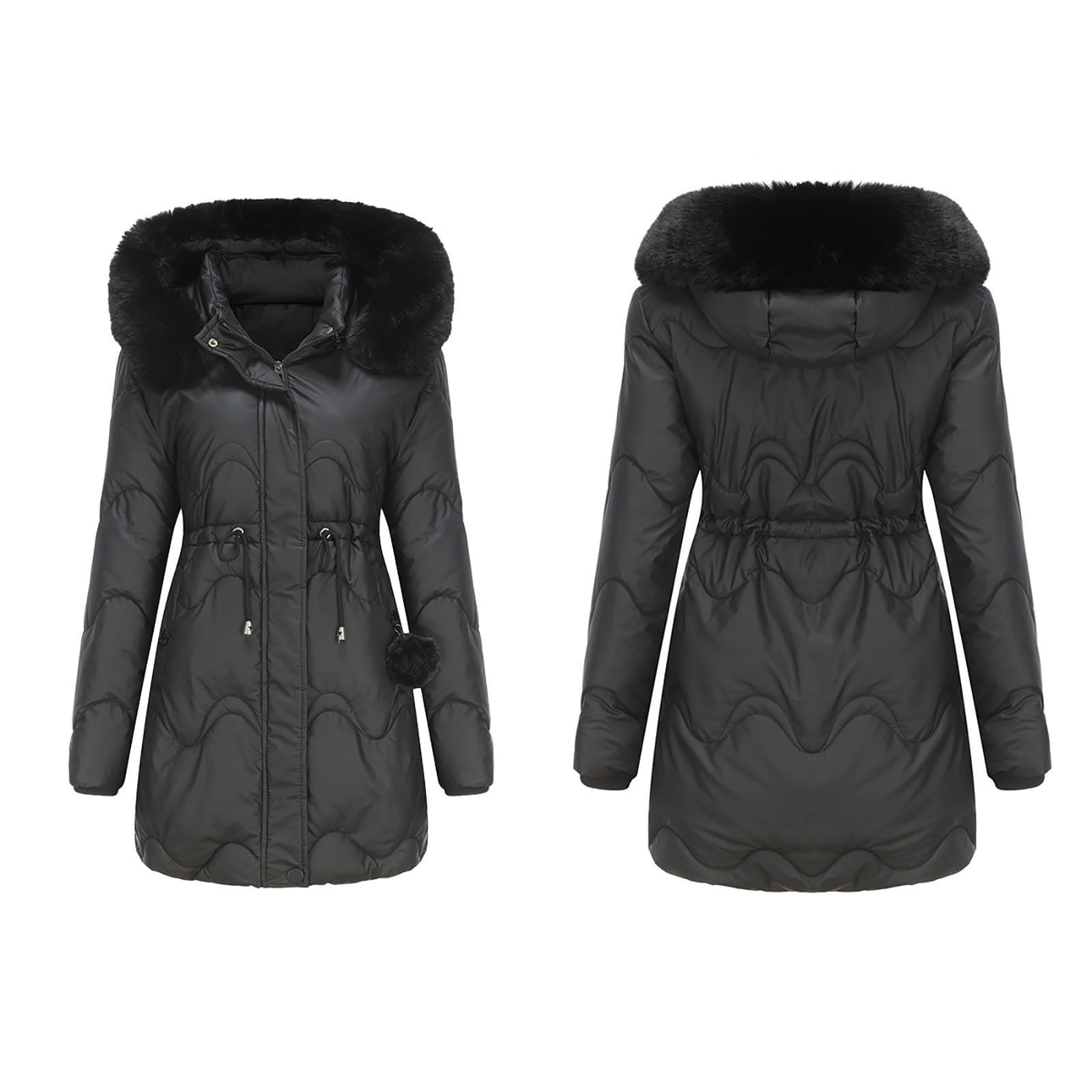 RYDCOT Long Winter Coats for Women with Hood Long Down Jacket Thickened