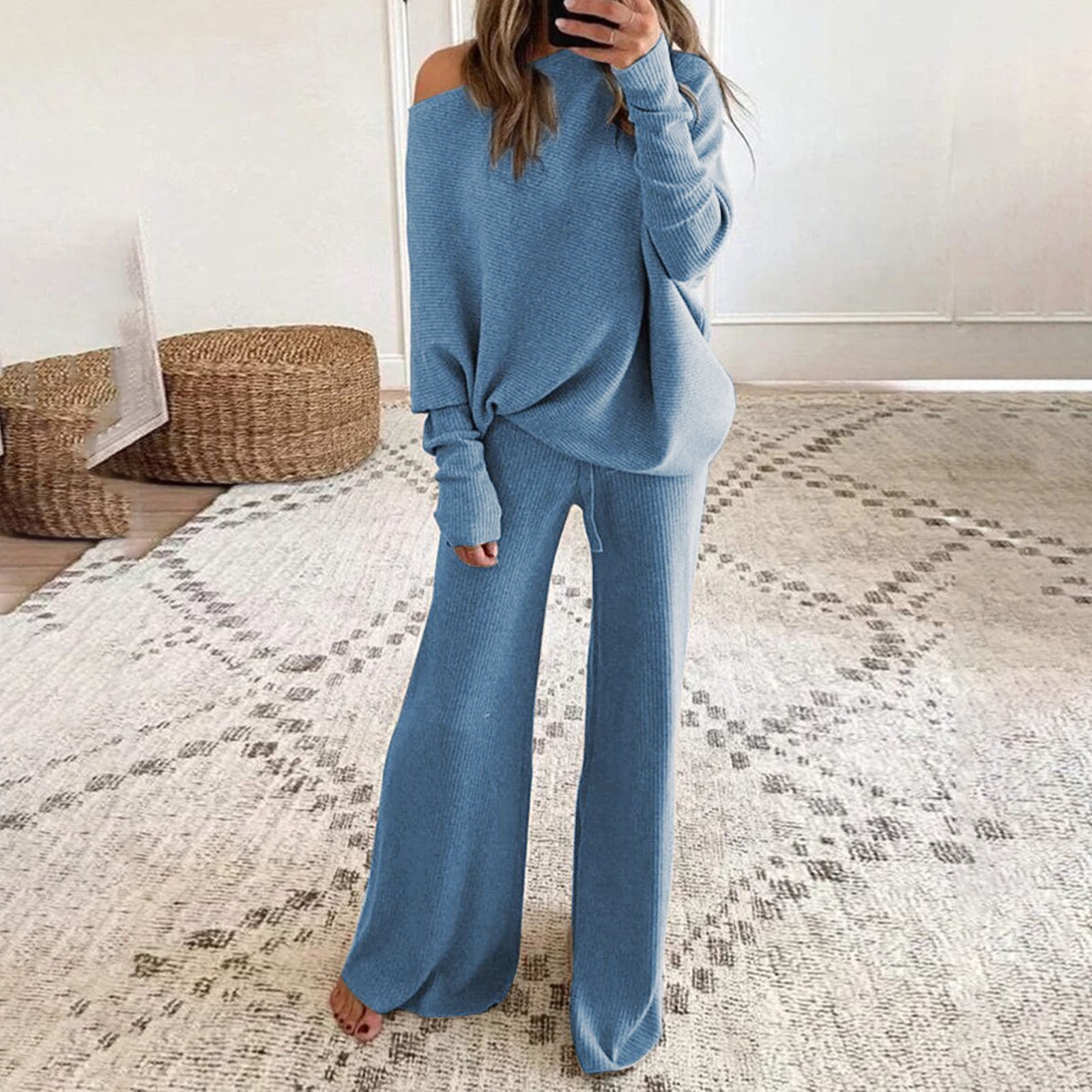 Amazon.com: NATHGAM 2 Piece Outfits for Women, Summer Solid