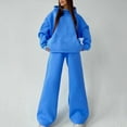 thumbnail image 1 of RYDCOT Lounge Sets for Women Two Piece Outfits Womens Hoodies Sweatsuit Set 2 Piece Long Sleeve Sweatshirts with Wide Leg Pants Sweater Sets, 1 of 4