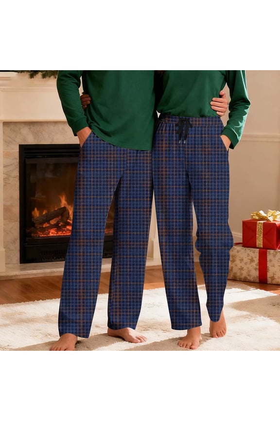 Matching Pajamas for Couples, Mens and Womens Buffalo Plaid Pajamas Pants Pjs Soft Warm Multicolor