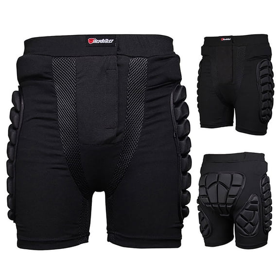 RYDCOT Men 3D Butt Pads,Protective Padded Shorts for Snowboarding Gear,Impact Shorts Protection Hip Butt and Tailbone Pad for Skiing Skating Black