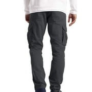 Uttoasfay Men Cargo Trousers Work Wear Safety Cargo with 6 Pockets Full Pants