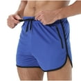 thumbnail image 1 of RYDCOT Men's 3" Running Mesh Shorts Quick Dry Lightweight Athletic Workout Gym Shorts with Zipper Pocket Blue, 1 of 7