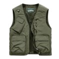 thumbnail image 1 of RYDCOT Men's Casual Lightweight Outdoor Fishing Work Sai Travel Photo Cargo Vest Sleeveless Jacket Multi Pockets Army Green, 1 of 7