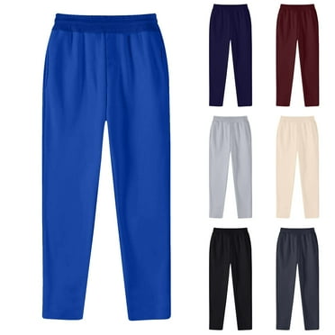 RYDCOT Men's Casual fashionable Pants Elastic Waist Solid Color Pants Lightweight Trousers Wine 10(XL)
