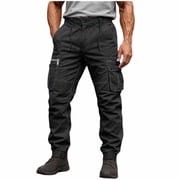 RYDCOT Mens Duratech Ranger Duck Cargo Pants   Utility Work Pants with Tool Pockets for Construction, Warehouse Black