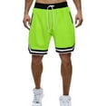 thumbnail image 1 of RYDCOT Men's Gym Workout Shorts Lightweight Running Training Sports Fitness Breathable Short Pants Green, 1 of 3