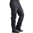 thumbnail image 1 of RYDCOT Men's Hiking Tactical Pants Lightweight Cotton Outdoor Cargo Trousers with Zip Pockets Dark Gray, 1 of 6