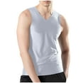 thumbnail image 1 of RYDCOT Men's Ice Silk Tank Tops Sleeveless Pure Ice Silk Undershirt Super Absorbent and Breathable Elastic Quick Drying Classic Shirts Gray, 1 of 5