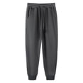 thumbnail image 1 of RYDCOT Men's Jersey Sweatpants, Cotton Drawstring Elastic Waist Lounge Pants with Pockets for Men Dark Gray, 1 of 7