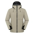 thumbnail image 1 of RYDCOT Men's Lightweight Outdoor Jacket with Water Resistant Properties and Zipped Pockets Workwear Hooded Jacket Khaki, 1 of 7