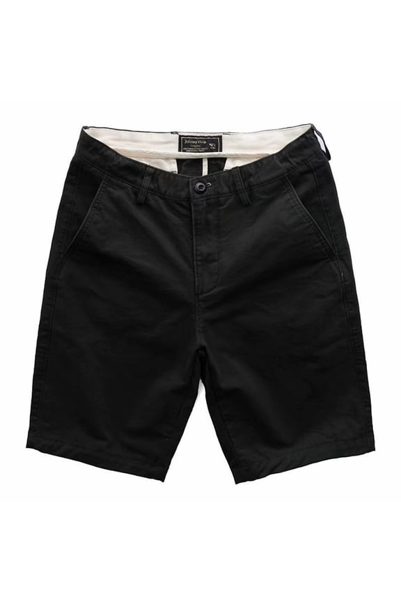 Men's Nylon Ripstop Cargo Shorts Button Down Straight Leg Cargo Summer Jean Denim Shorts with Pockets Black
