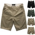 thumbnail image 1 of RYDCOT Men's Nylon Ripstop Cargo Shorts Button Down Straight Leg Cargo Summer Jean Denim Shorts with Pockets Khaki, 1 of 4