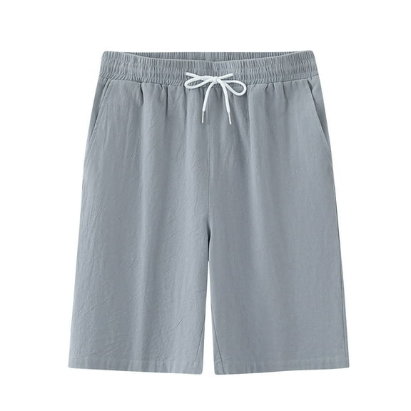 RYDCOT Men's Pajama Bottoms Lounge Sleep Shorts Soft Comfortable Breathable Pajamas Shorts with Pockets Gray