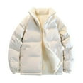 thumbnail image 1 of RYDCOT Men's Puffer Jacket Lightweight Double-Sided Winter Warm Cotton Jackets Quilted Hoodie Wind Resistant Zip up Insulated Puffy Coat Khaki, 1 of 5