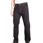 RYDCOT Men's Stretch Black Jeans Boot Cut Western Retro Cowboy Straight Leg Washed Denim Pants Black