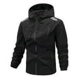 thumbnail image 1 of RYDCOT Men's Waterproof and Windproof Hooded Ski Jacket, Winter Raincoat with Multiple Pockets, Suitable for Out Black, 1 of 3