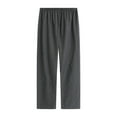 thumbnail image 1 of RYDCOT Mens 100% Cotton Knit Pajama Pant , Lightweight Soft Lounge Pants with Pockets Sleep Pj Bottoms for Men Gray, 1 of 4