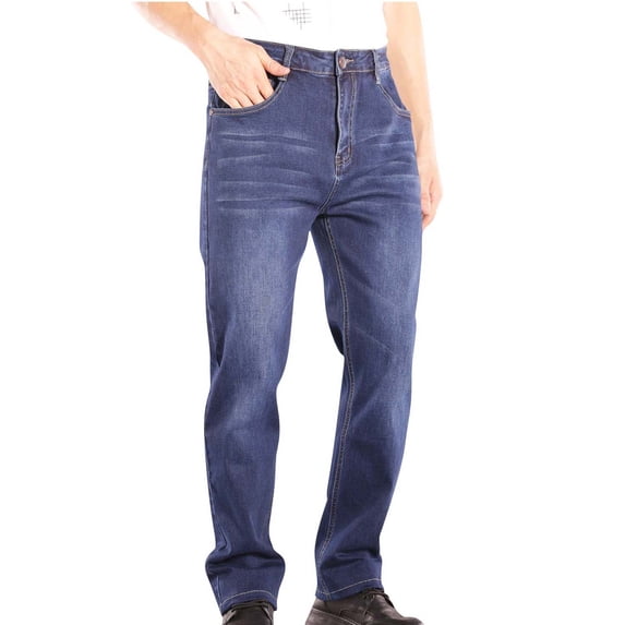 RYDCOT Mens Blue Low Rise Jeans Stretch Legacy Boot Cut Jean Size 30-56 Blue