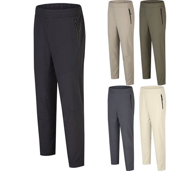 RYDCOT Mens Casual Fashion Jogger Pants Fit Pants Sweatpants Hiking Outdoor Sport Pants Khaki