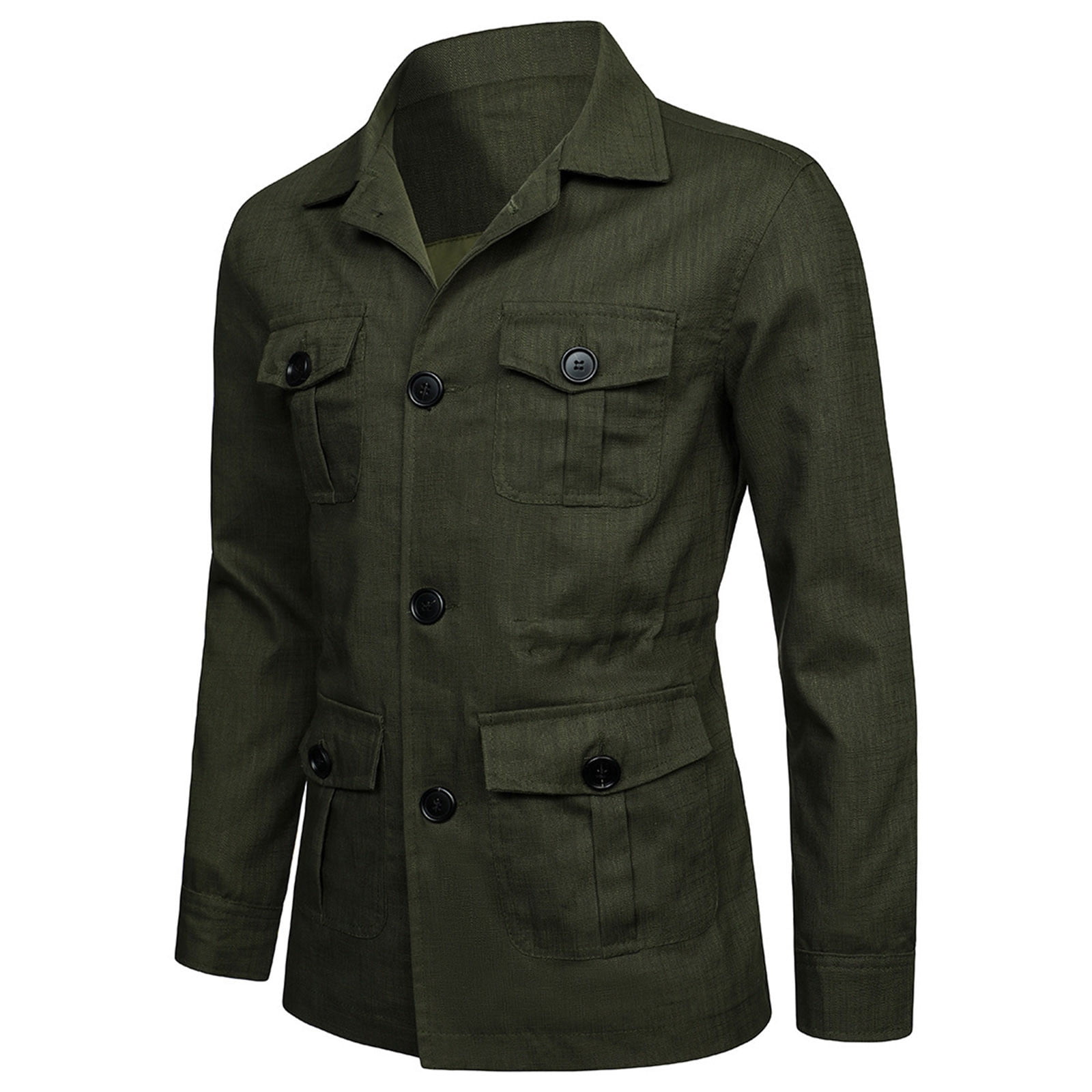 RYDCOT Mens Fall Jackets Casual Stylish,Mens Lightweight Safari Jacket ...