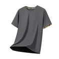 thumbnail image 1 of RYDCOT Mens Nylon T Shirt Ultra Soft Plain Tshirts for Men Cooling Crew Neck Casual Basic Tee Shirt Undershirt Gray, 1 of 3