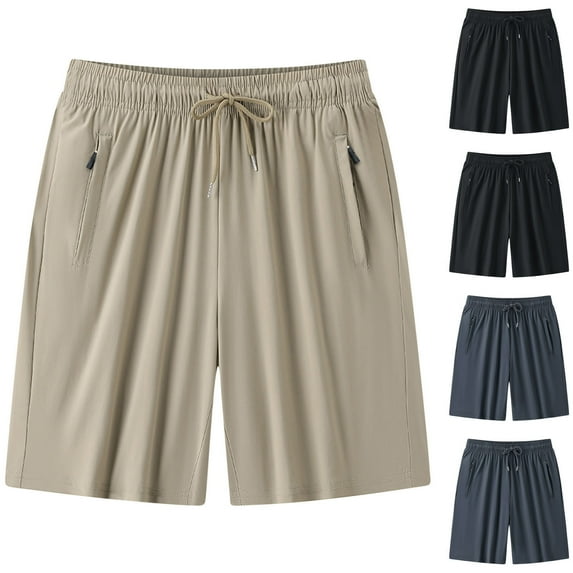 RYDCOT Mens Pajama Shorts, Mens Sleep Shorts Lounge Cool Soft Comfy Pj Bottom Sleeping Pants Breathable Summer Modal Sleepwear Khaki