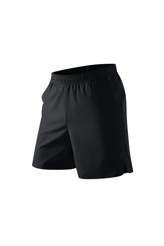 Mens Shorts - Workout Black Quick Dry Basketball Shorts with Pockets for Running Athletic Gym Casual Activewear Black