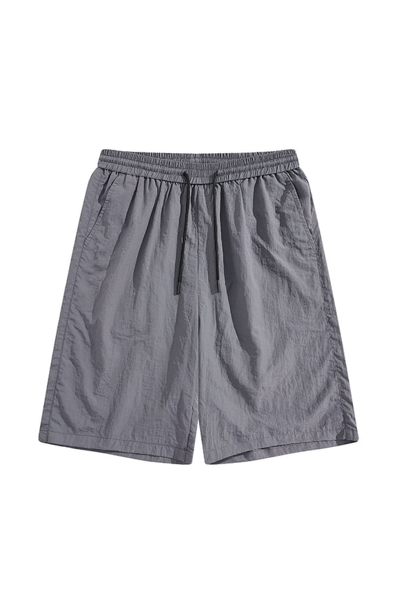 Mens Swim Trunks 5" with Mesh Lining Quick Dry Bathing Suits for Men Swim Shorts Swimwear Gray