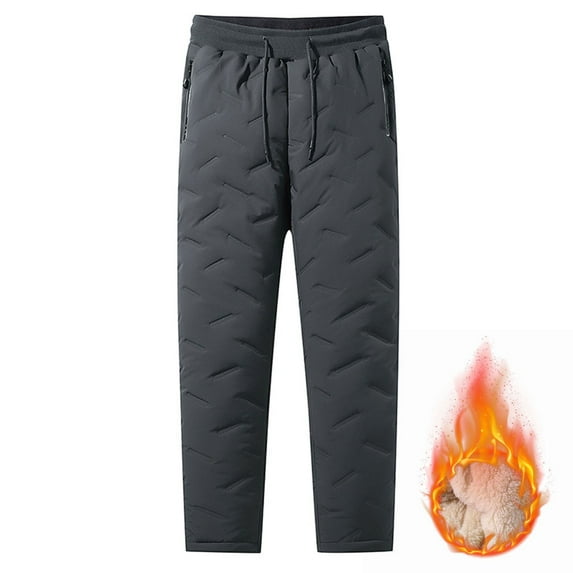 RYDCOT Mens Winter Warm Sweatpants Fleece Sherpa Lined Track Pants Active thermal Joggers with Zipper Pockets Sale