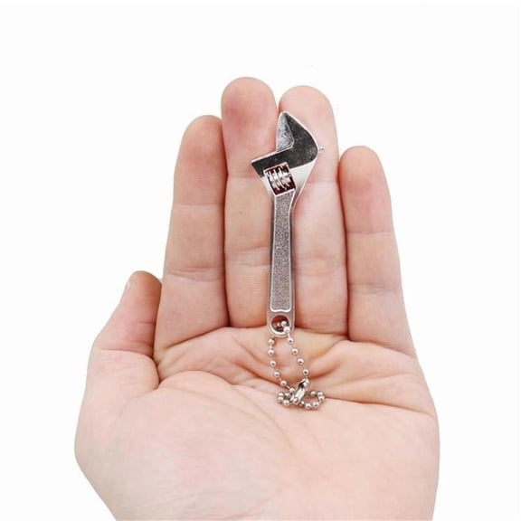 RYDCOT Mini Adjustable Wrench, Adjustable Hand Wrenches, Spanner Wrench with Chain, Hand Knurl Tool for Repair Maintenance Automotive Car (1Pcs , 4 Inch or 2.5 inch for Choice)