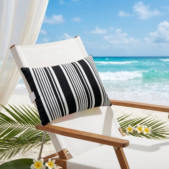 RYDCOT Outdoor Beach Chair Head Resting Pillow, Pool Lounge Chair Pillows with Adjustable Elastic Stripe for Recliner Neck Attachment (11x15.7 In)