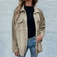 thumbnail image 1 of RYDCOT Outwear Jacket for Women Women's Fashion Color Cardigan Outwear Suit Hooded Coat Long Sleeve Coat on Clearance, 1 of 8