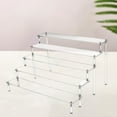 thumbnail image 1 of RYDCOT Perfume Organizer Stand, Mult Tier Display Riser Shelf Compatible, Clear Acrylic Risers Display Stand, Lotion Holder Cupcake Shelf Shot Acrylic (1Pcs), 1 of 6