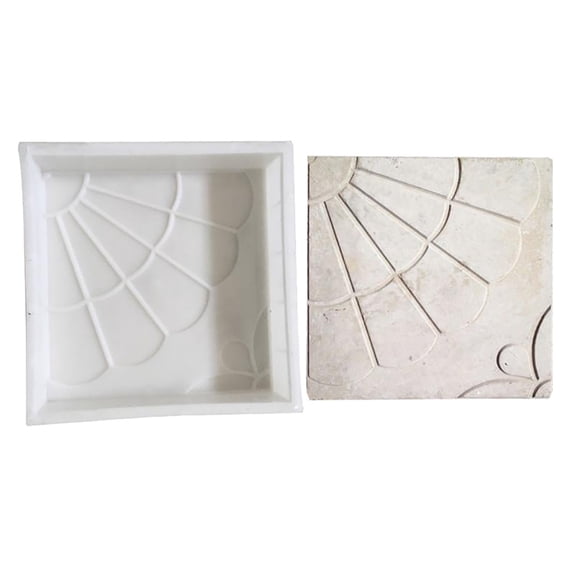 RYDCOT Plastic Molds Concrete Set Patio Paving Mold, Beautiful Pathmaker Precast Concrete Molds and forms Stampcrete for Walkways, Reusable (1 Pcs)